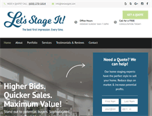 Tablet Screenshot of letsstageit.com